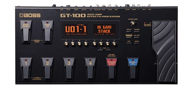 boss GT-100の音作りやセッティング・使い方。
