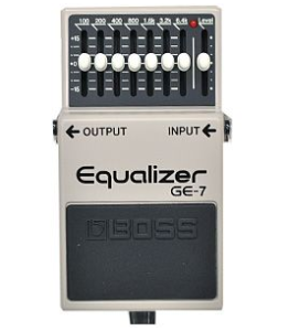 boss GE-7のセッティングや使い方。ブースターとしても使える？